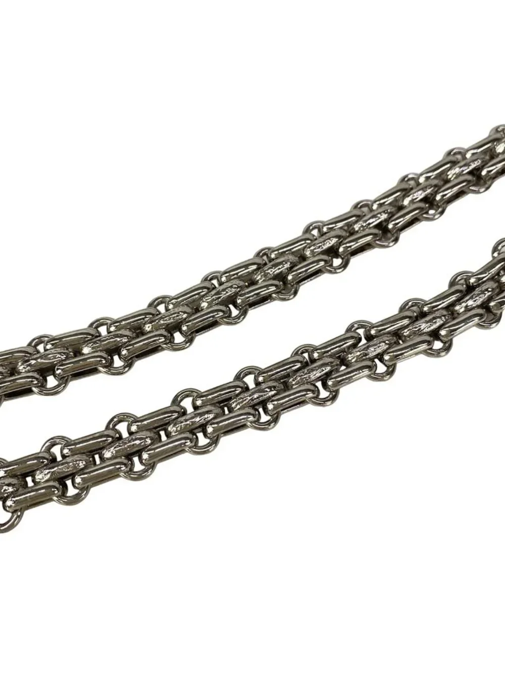 Chanel Shoulder Bag 2.55 Quilted Silver Mademoiselle Chain Lambskin